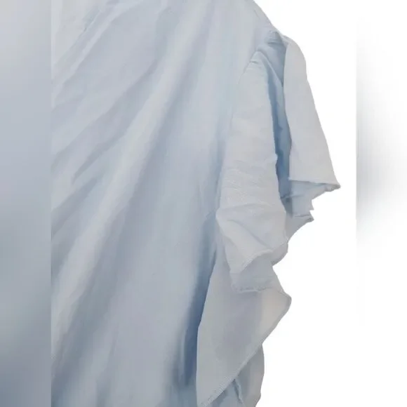 FASHION Women's midi dress, Size XL, Light blue, belt, NWT - Picture 4 of 5